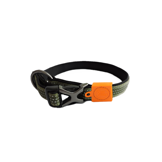 AFP Off Street - Dog Collar Olijfgroen M