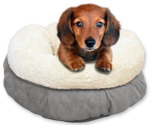 AFP Lambswool - Donut Bed Grijs