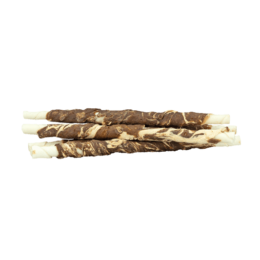 Braaaf Rawhide Twister Lam & Vis (6 st.) - 21 cm