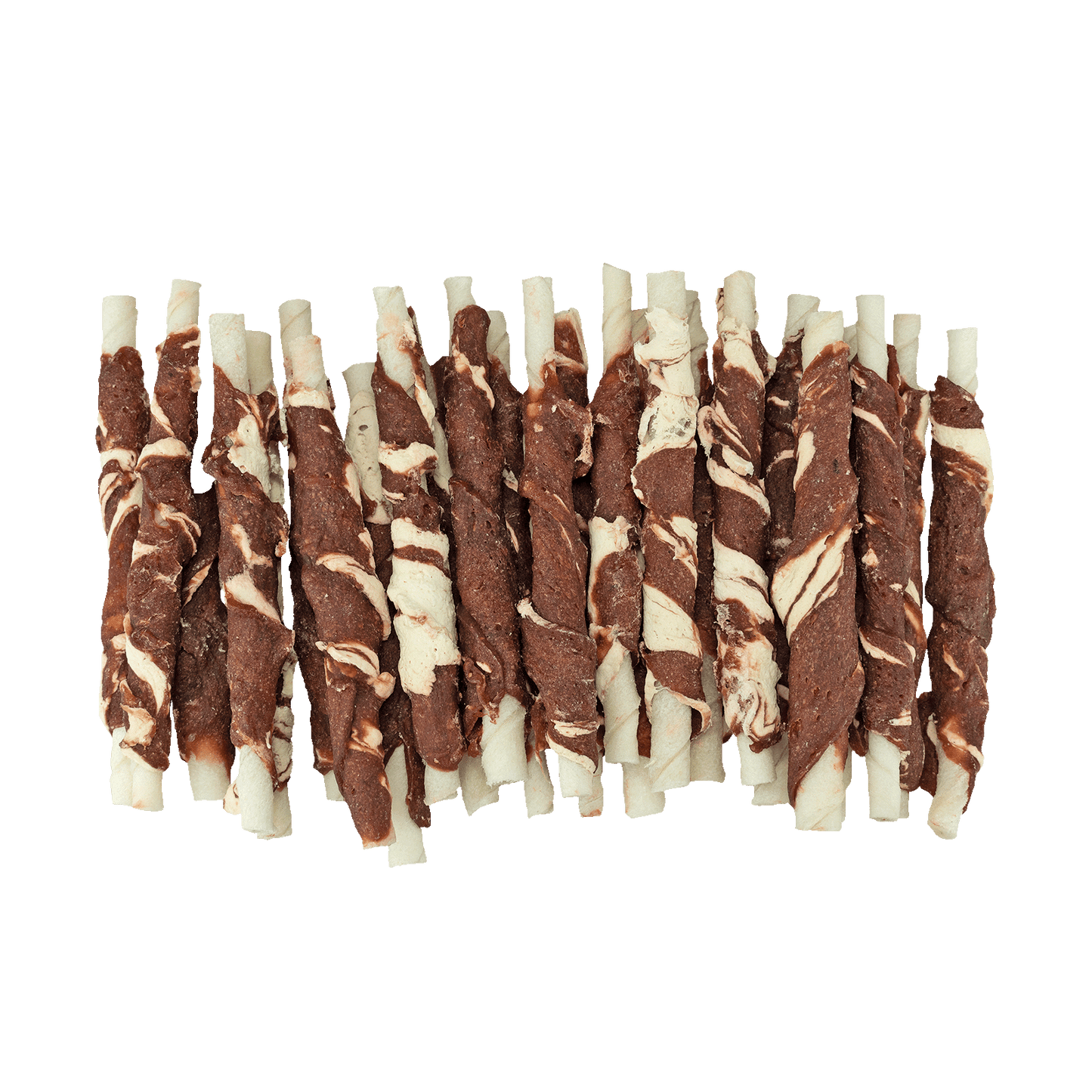Braaaf Rawhide Roll Sticks Lam & Vis - 25 st.