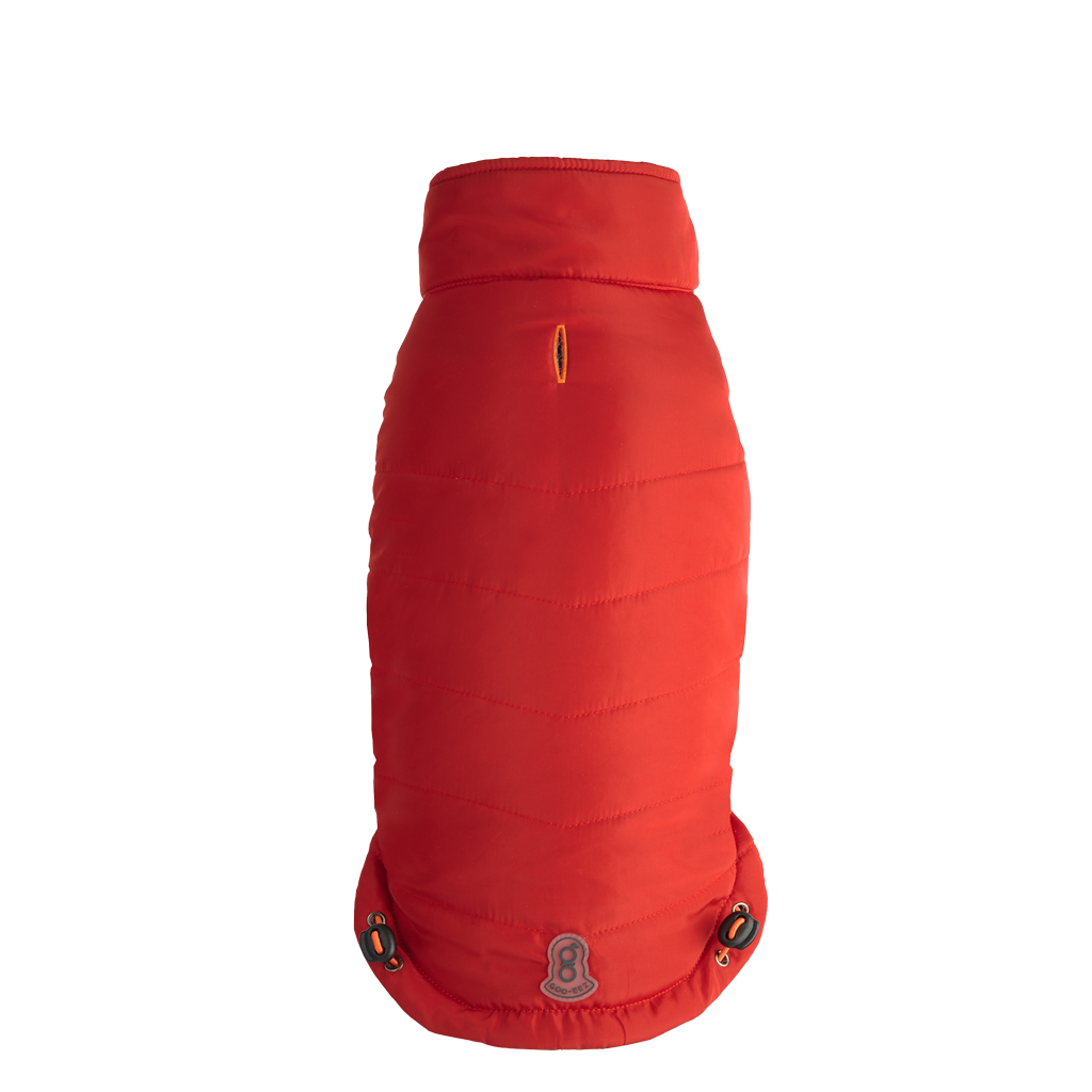 Goo-eez Mock Neck Signature Wrap Jacket S Rood/Zwart