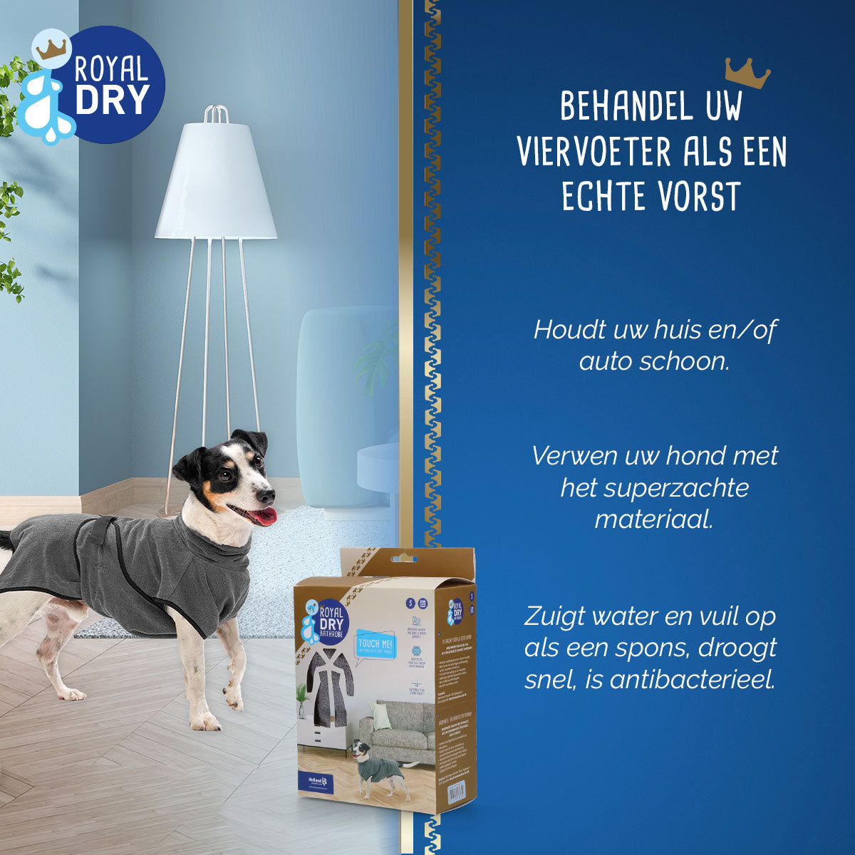 Royal Dry Badjas Voor Honden S
