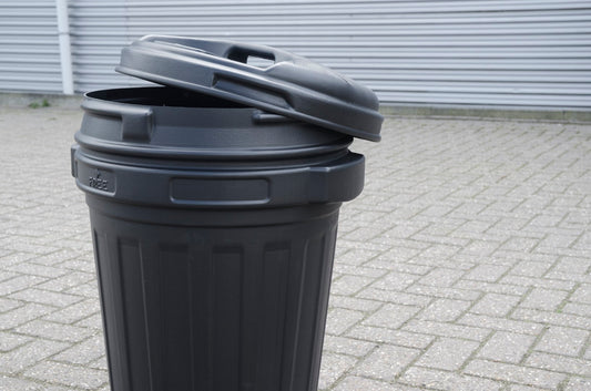 Voerton met draaisluiting 70 liter Zwart