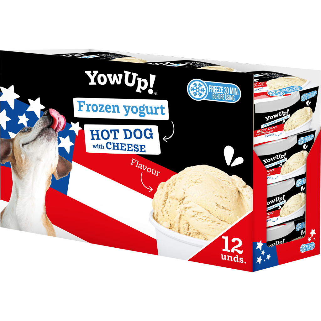 YowUp! Frozen Yoghurt Hot dog met Kaas