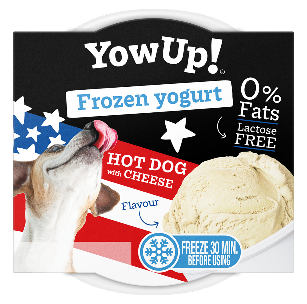 YowUp! Frozen Yoghurt Hot dog met Kaas