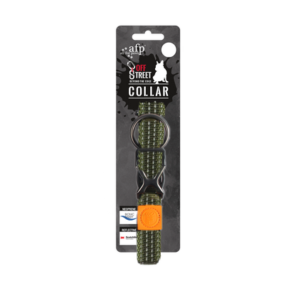 AFP Off Street - Dog Collar Olijfgroen S