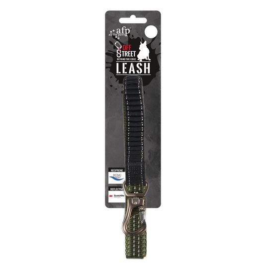 AFP Off Street - Dog Leash Olijfgroen S