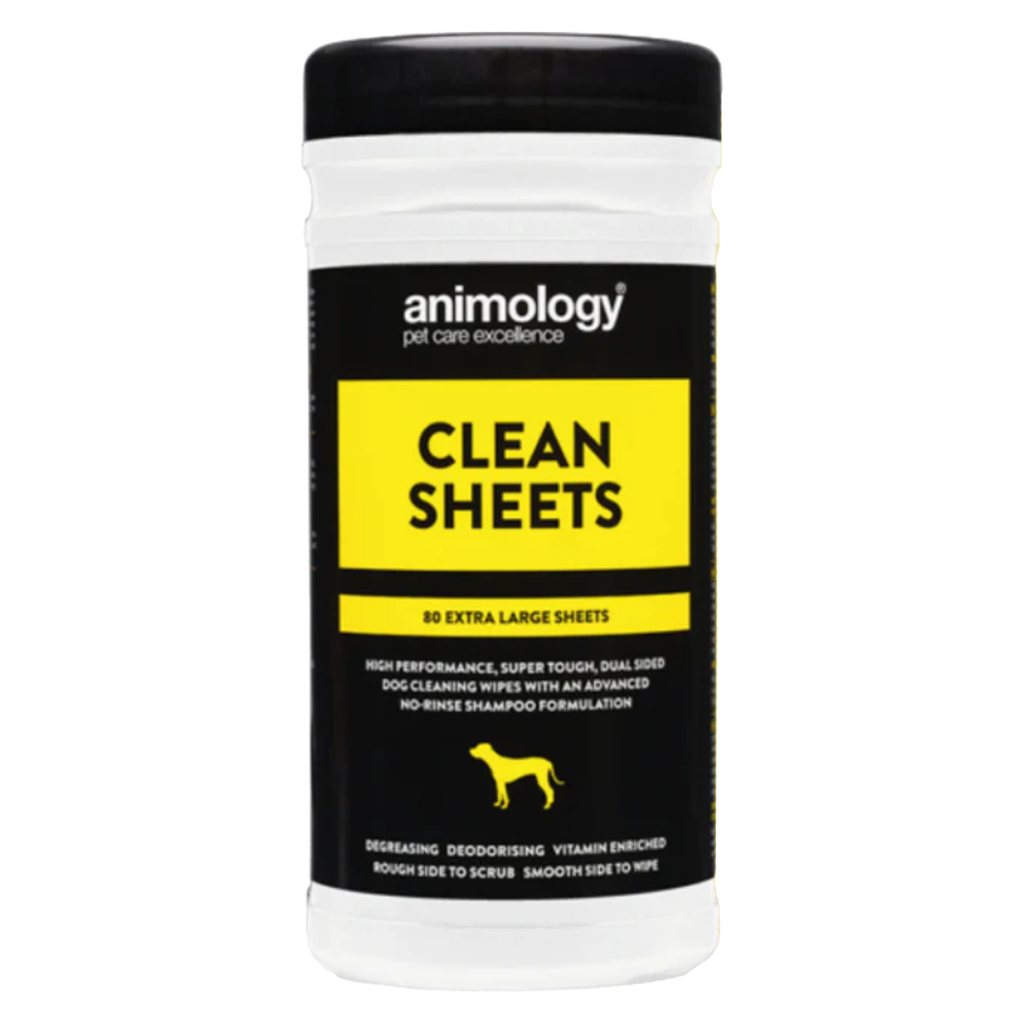 Animology Clean Sheets Extra Large Dog Wipes 80 pcs
