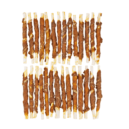 Braaaf Rawhide Roll Sticks Eend - 30 st.