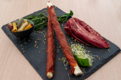 Braaaf Rawhide Twister Eend (3 st.) - 25 cm