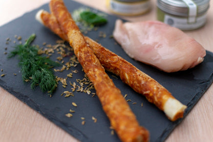 Braaaf Rawhide Twister Kip (3 st.) - 25 cm