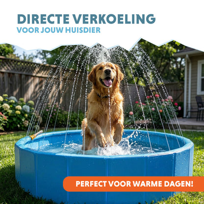 Coolpets Splash Sprinkler Pool