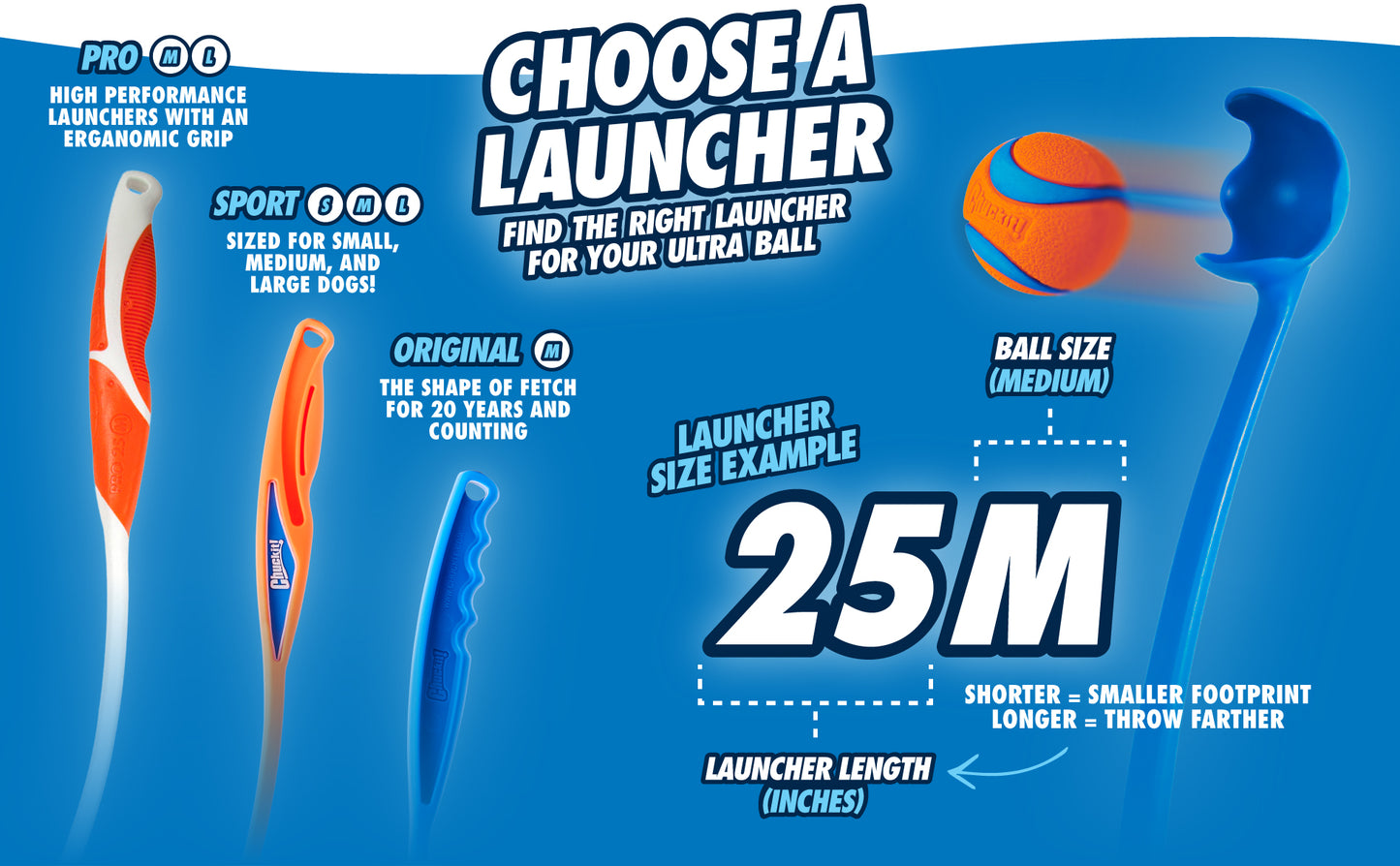 Chuckit! Sport Launcher M - 45 cm
