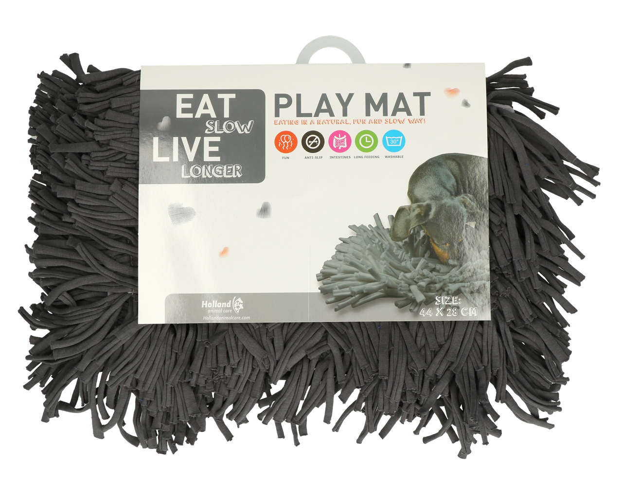 Eat Slow Live Longer Play Mat Grijs