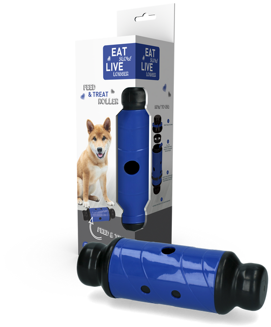 Eat Slow Live Longer Feed & Treat Roller Blauw L