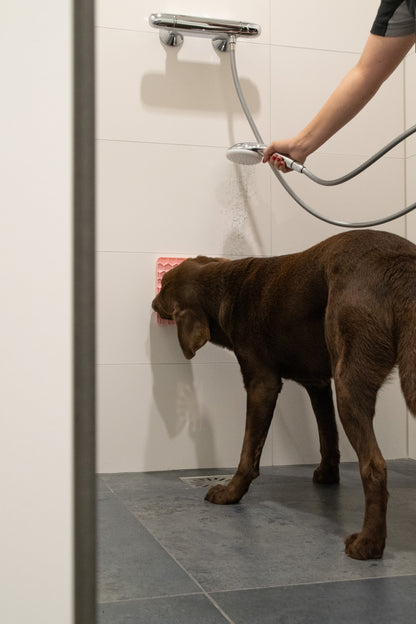 Eat Slow Live Longer Lick Mat Honeycomb Roze