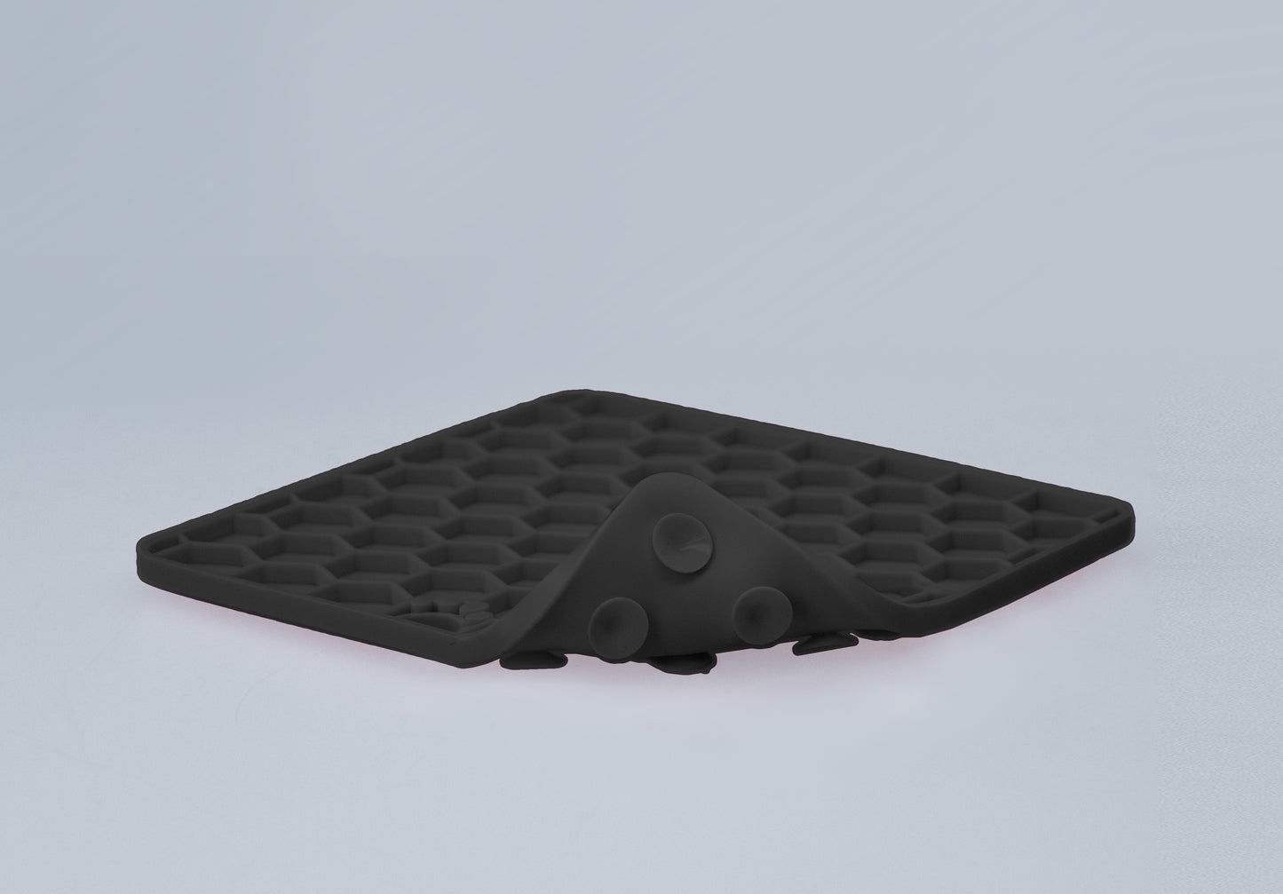 Eat Slow Live Longer Lick Mat Honeycomb Grijs