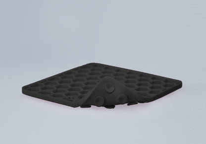 Eat Slow Live Longer Lick Mat Honeycomb Grijs