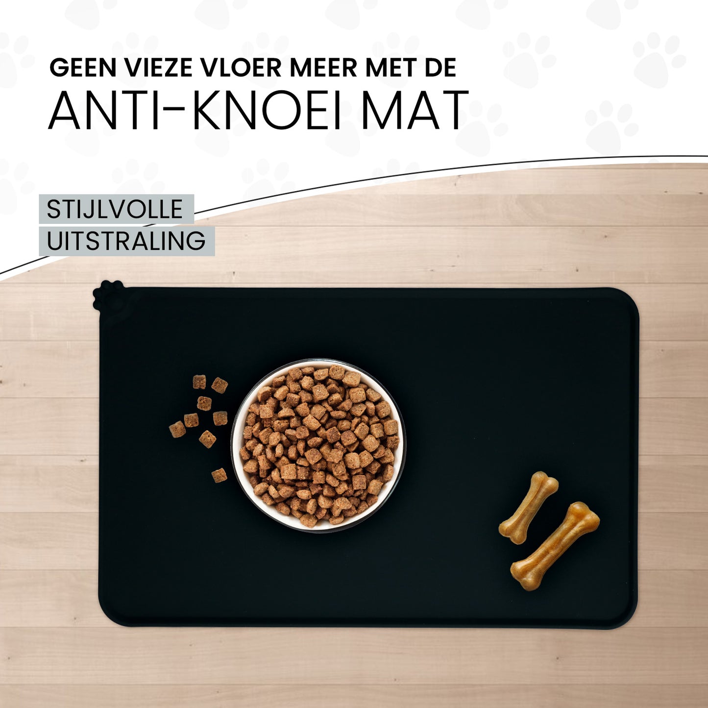 Eat Slow Live Longer Spill Mat M Grijs