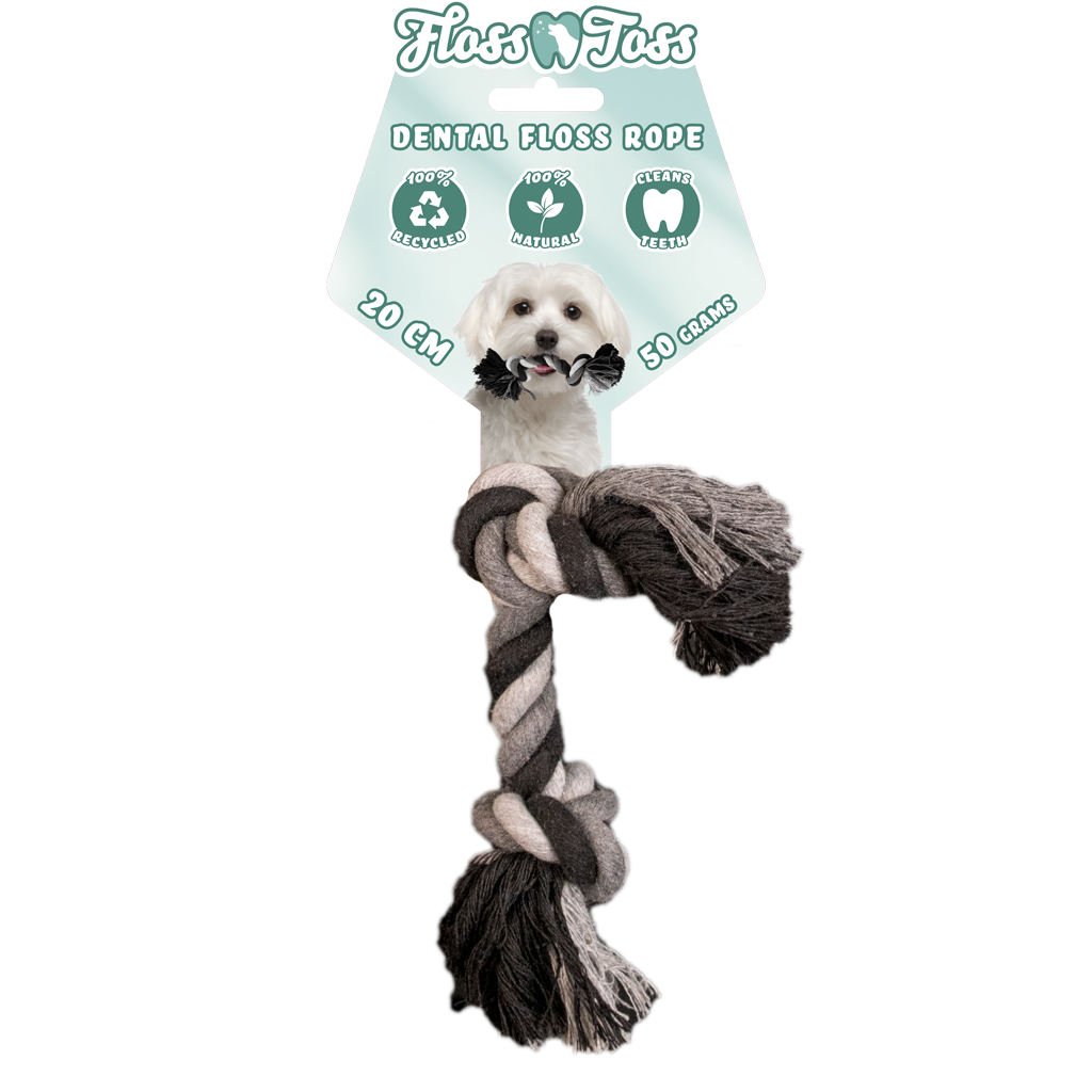 Floss Toss Dental Rope 2 Knot