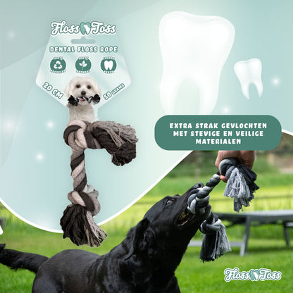 Floss Toss Dental Rope 2 Knot