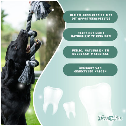 Floss Toss Dental Rope 2 Knot