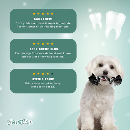 Floss Toss Dental Rope 2 Knot