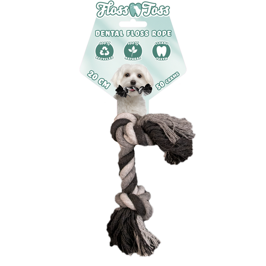 Floss Toss Dental Rope 2 Knot