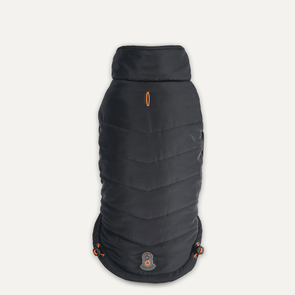 Goo-eez Mock Neck Signature Wrap Jacket L Zwart