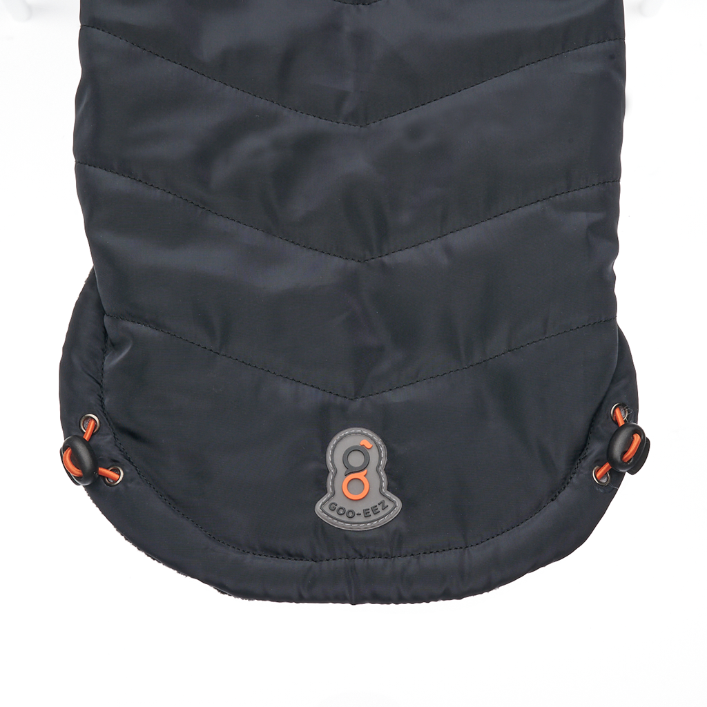 Goo-eez Mock Neck Signature Wrap Jacket L Zwart