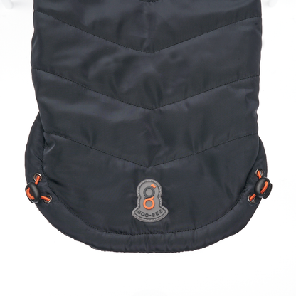 Goo-eez Mock Neck Signature Wrap Jacket L Zwart