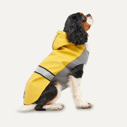 Goo-eez Reflective Hooded Raincoat S Geel/Grijs (GOOE052C)