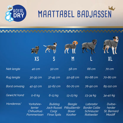 Royal Dry Badjas Voor Honden L