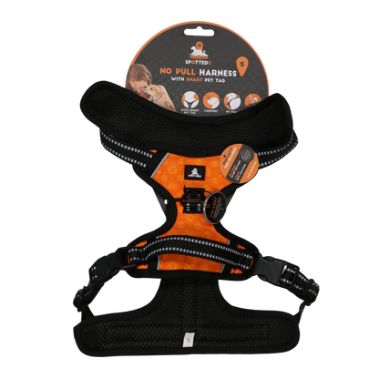 Spotted! Pro No Pull Harnas Oranje S