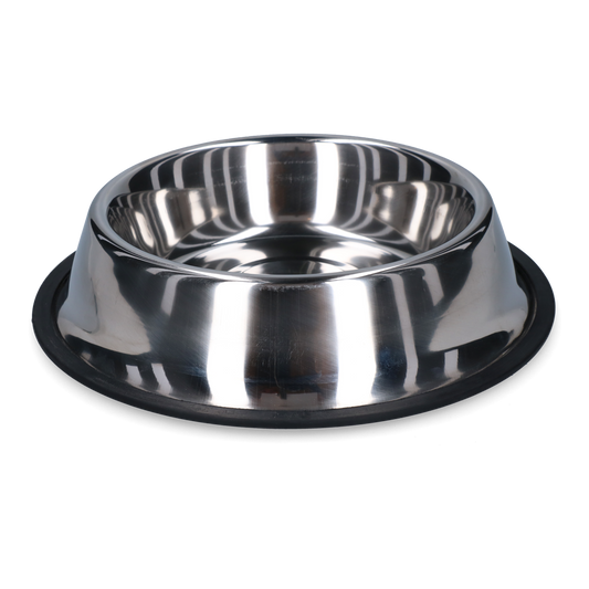Antislip Voer- & Drinkbak RVS 450 ml Ø 19 cm
