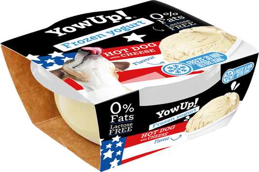 YowUp! Frozen Yoghurt Hot dog met Kaas