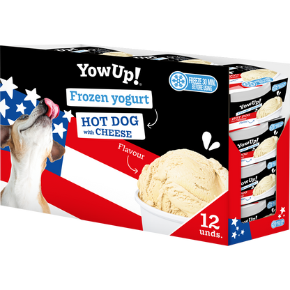 YowUp! Frozen Yoghurt Hot dog met Kaas